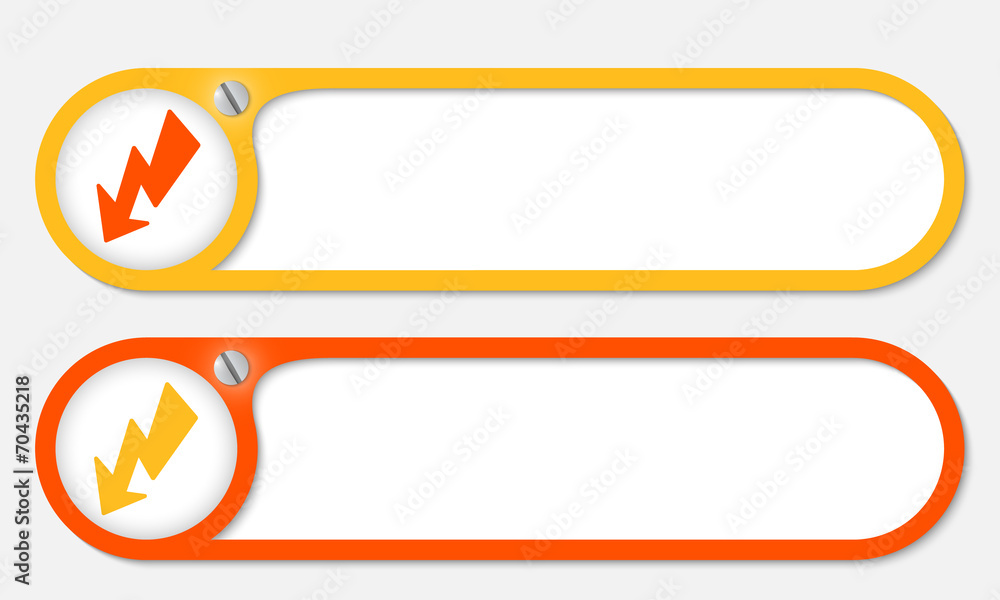 Poster vector buttons with screw and flash