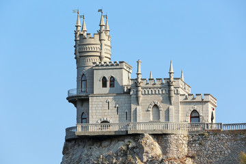 Fototapeta na wymiar Swallow's Nest, Crimea, Yalta