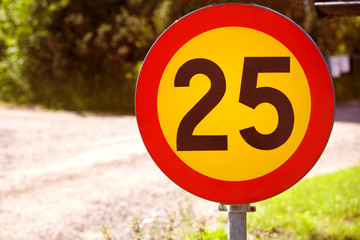 Speed limit 25