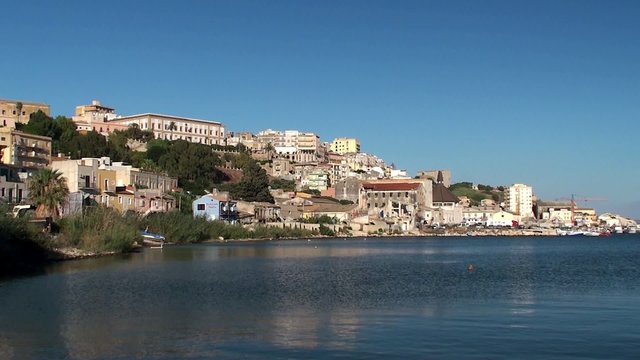 Sicilian Coast at Sciacca town.