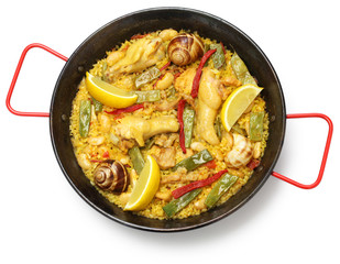valencian paella, spanish cuisine