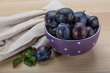 Ripe fresh plum