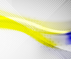 Abstract Background - Yellow shiny blurred wave