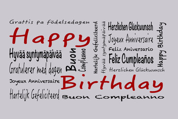 tag cloud Happy Birthday