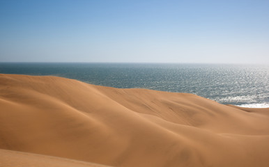 Fototapeta na wymiar Deserto e mare, skeleton coast