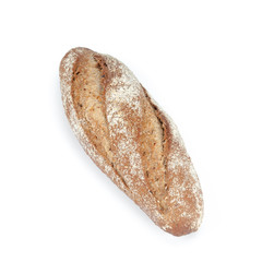 Fresh bread on white background.