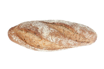 Fresh bread on white background.