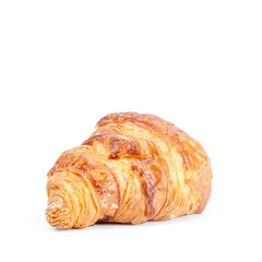 Croissant on white background