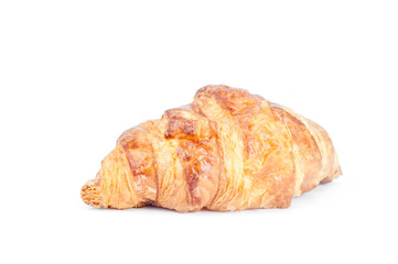 Croissant on white background