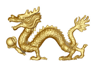 Fototapeta premium golden dragon