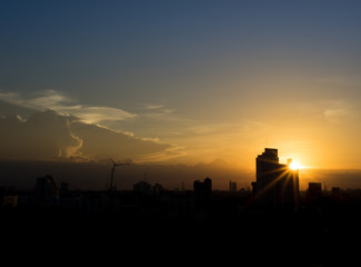 Fototapeta premium City in the evening