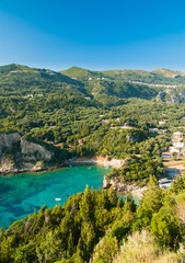Paleokastritsa bay, Corfu Island, Greece