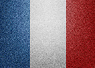 Fototapeta premium Denim France flag