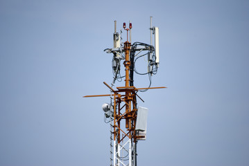 Radio antennas broadcast