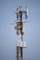 Radio antennas broadcast