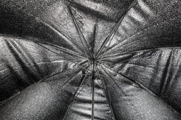 Silver reflective umbrella
