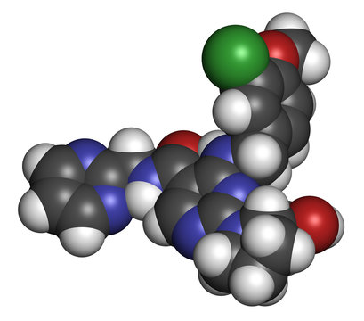 Avanafil erectile dysfunction drug molecule. PDE5 inhibitor.