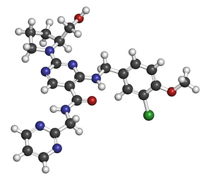 Avanafil erectile dysfunction drug molecule. PDE5 inhibitor.