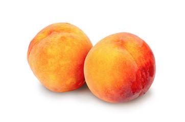 Peach isolated on white