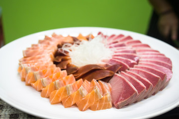 Japanese food sashimi set