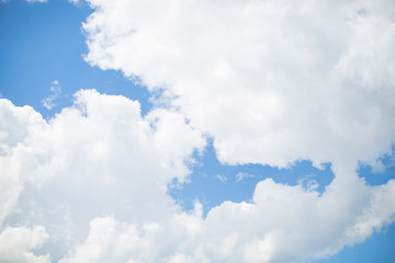 clouds in the blue sky