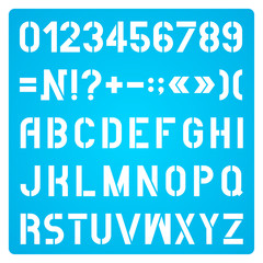 Stencil Letters And Numbers
