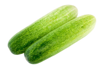 Cucumber isolated on white Background - Vegetable Thailand