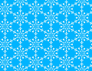 Pattern with snowflakes