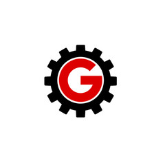 Alphabet G with a gear- corporate logo