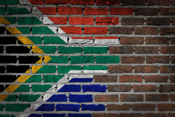 Dark brick wall - South Africa