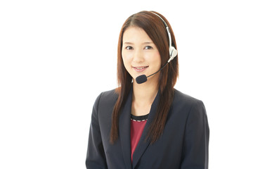 笑顔のオペレーター