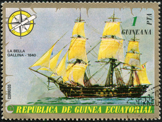 stamps printed in EQUATORIAL GUINEA shows ships