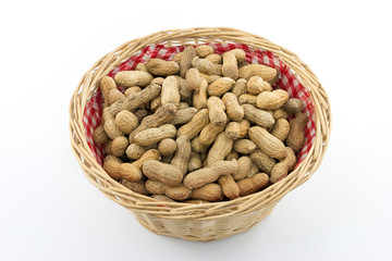 Basket with Peanuts