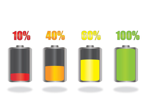 Battery Energy Indicator Icons