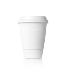 White paper cup isolated