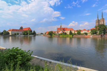 Obraz premium Wrocław - Ostrów Tumski view