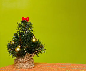 Christmas tree with christmas balls