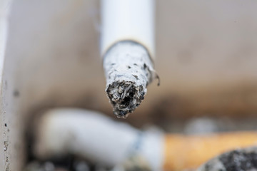 Burning cigarette