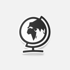 realistic design element: globe