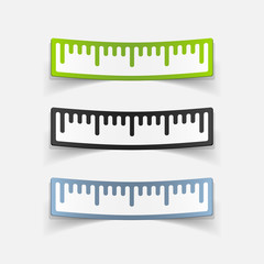 realistic design element: ruler