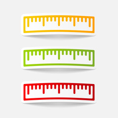 realistic design element: ruler