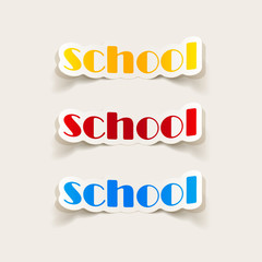 realistic design element: school