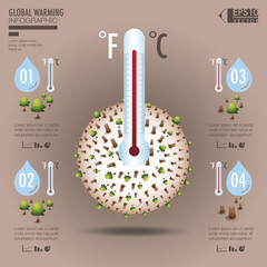 Global warming infographics - 70466213