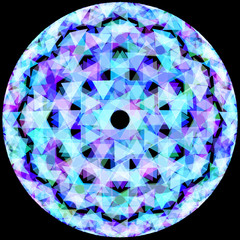 Abstract background with circle. Raster