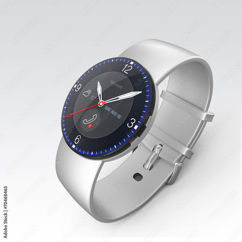 Poster smart watch with analog mechanical dial