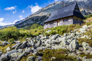 Fototapeta na wymiar View of Tatra Mountains from hiking trail. Poland. Europe.