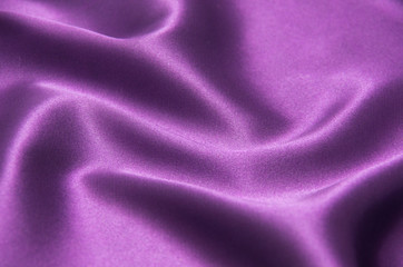 rippled purple satin fabric
