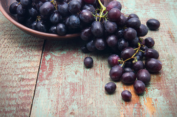 ripe sweet grapes
