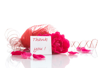 rose red with gratitude