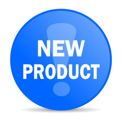 new product internet blue icon